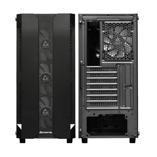 Case|CHIEFTEC|HUNTER|MidiTower|Not included|ATX|MiniITX|Colour Black|GS-01B-OP