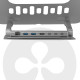 Adjustable Aluminium Laptop Stand with USB-C® Hub