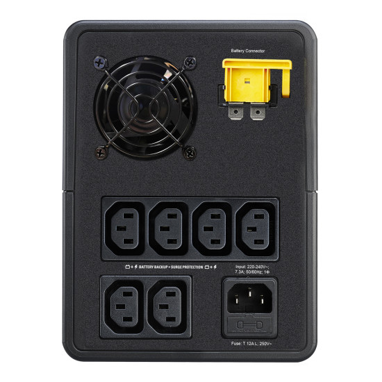 APC Easy UPS uninterruptible power supply (UPS) Line-Interactive 1.6 kVA 900 W 6 AC outlet(s) APC Easy UPS uninterruptible power supply (UPS) Line-Interactive 1.6 kVA 900 W 6 AC outlet(s)