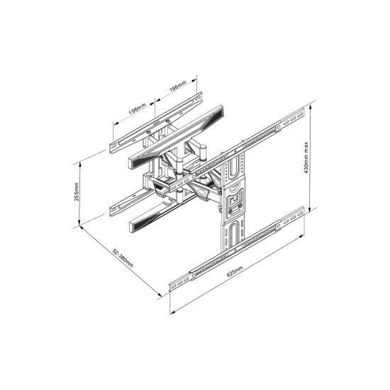 M VESA Flexarm L Full Motion Dual