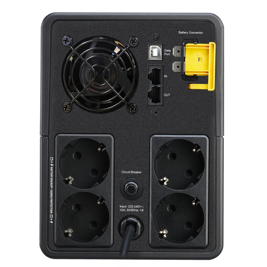 APC Back-UPS, 2200VA, Tower, 230V, 4x CEE 7/7 Schuko outlets, AVR APC Back-UPS, 2200VA, Tower, 230V, 4x CEE 7/7 Schuko outlets, AVR