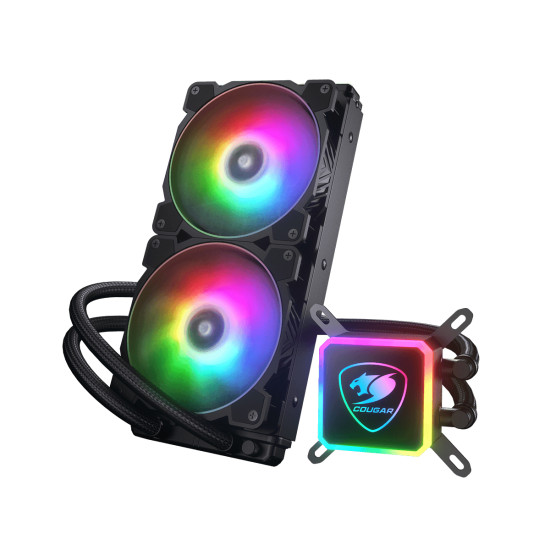 COUGAR Gaming AQUA ARGB Processor All-in-one liquid cooler 14 cm Black COUGAR Gaming AQUA ARGB Processor All-in-one liquid cooler 14 cm Black