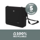 Fellowes Laptop Carry Case with Built-in Laptop Stand - Breyta Lockable Laptop Carry Case for Hybrid Working & Laptops Up To 14"/4KG - Black Fellowes Laptop Carry Case with Built-in Laptop Stand - Breyta Lockable Laptop Carry Case for Hybrid Working & Laptops Up To 14"/4KG - Black