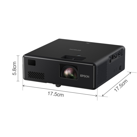 Epson EF-11 data projector Short throw projector 1000 ANSI lumens 3LCD 1080p (1920x1080) Black