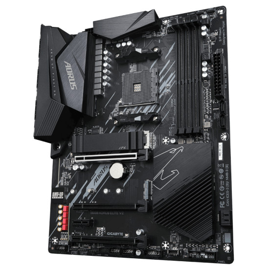 Mainboard|GIGABYTE|AMD B550|SAM4|ATX|Memory DDR4|Memory slots 4|1xPCI-Express 16x|2xPCI-Express 3.0 1x|1xPCI-Express 3.0 2x|2xM.2|1xHDMI|1xDisplayPort|2xUSB 2.0|5xUSB 3.2|1xOptical S/PDIF|1xRJ45|5xAudio port|B550AORUSELITEV21.5 Mainboard|GIGABYTE|AMD B550|SAM4|ATX|Memory DDR4|Memory slots 4|1xPCI-Express 16x|2xPCI-Express 3.0 1x|1xPCI-Express 3.0 2x|2xM.2|1xHDMI|1xDisplayPort|2xUSB 2.0|5xUSB 3.2|1xOptical S/PDIF|1xRJ45|5xAudio port|B550AORUSELITEV21.5