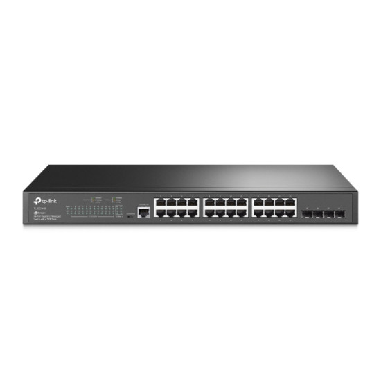 TP-Link JetStream 24-Port Gigabit L2 Managed Switch with 4 SFP Slots TP-Link JetStream 24-Port Gigabit L2 Managed Switch with 4 SFP Slots