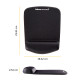Fellowes Mouse Mat Wrist Support - PlushTouch Mouse Pad with Non Slip Rubber Base & Antibacterial Protection - Ergonomic Mouse Mat for Computer, Laptop, Home Office Use - Black Fellowes Mouse Mat Wrist Support - PlushTouch Mouse Pad with Non Slip Rubber Base & Antibacterial Protection - Ergonomic Mouse Mat for Computer, Laptop, Home Office Use - Black