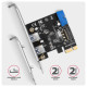 PCEU-232RS PCIe controller 2x ext. + 2x int. USB 5Gbps PCEU-232RS PCIe controller 2x ext. + 2x int. USB 5Gbps