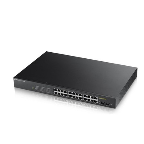 Zyxel GS1900-24HP Managed Gigabit Ethernet (10/100/1000) 1U Black Zyxel GS1900-24HP Managed Gigabit Ethernet (10/100/1000) 1U Black