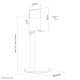 Neomounts DS10-200SL1 Phone stand up to 7" - height adjustable - universal