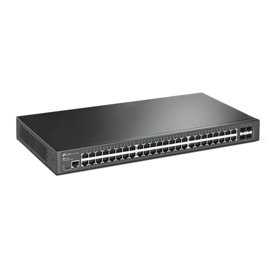TP-Link JetStream 48-Port Gigabit L2 Managed Switch with 4 SFP Slots TP-Link JetStream 48-Port Gigabit L2 Managed Switch with 4 SFP Slots