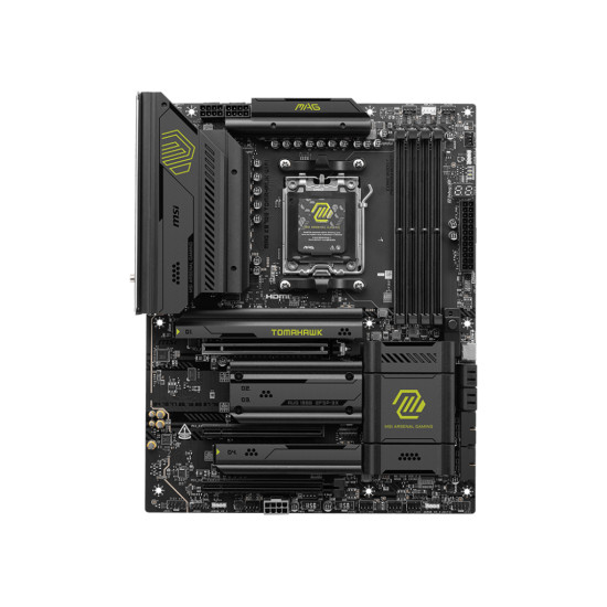 Mainboard|MSI|AMD X870E|SAM5|ATX|Memory DDR5|Memory slots 4|3xPCI-Express 16x|4xM.2|1xAudio-In|1xAudio-Out|4xUSB 2.0|2xUSB 3.2|3xUSB-C|1xRJ45|MAGX870ETOMAHAWKWIFI Mainboard|MSI|AMD X870E|SAM5|ATX|Memory DDR5|Memory slots 4|3xPCI-Express 16x|4xM.2|1xAudio-In|1xAudio-Out|4xUSB 2.0|2xUSB 3.2|3xUSB-C|1xRJ45|MAGX870ETOMAHAWKWIFI