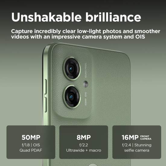 Motorola moto g55 5G 16.5 cm (6.49") Dual SIM Android 14 USB Type-C 8 GB 256 GB 5000 mAh Green