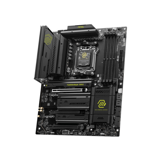 Mainboard|MSI|AMD B850|SAM5|ATX|Memory DDR5|Memory slots 4|3xPCI-Express 16x|4xM.2|1xHDMI|1xAudio-In|1xAudio-Out|4xUSB 2.0|1xUSB 3.0|2xUSB 3.2|3xUSB-C|1xRJ45|B850TOMAHAWKMAXWIFI