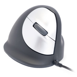 Ergonomic mouse R-Go HE Break with break software, large (hand size ≥ 185 mm), right-handed, Wired, black