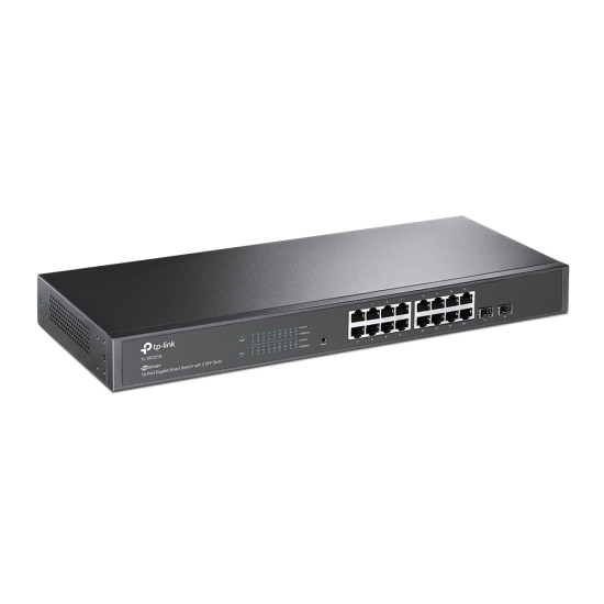 JetStream 16-Port Gigabit Smart Switch with 2 SFP Slots JetStream 16-Port Gigabit Smart Switch with 2 SFP Slots
