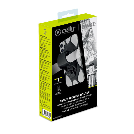 Celly Swipe Bike Passive holder Mobile phone/Smartphone Black Celly Swipe Bike Passive holder Mobile phone/Smartphone Black