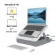Fellowes Laptop Carry Case with Built-in Laptop Stand - Breyta Lockable Laptop Carry Case for Hybrid Working & Laptops Up To 14"/4KG - White Fellowes Laptop Carry Case with Built-in Laptop Stand - Breyta Lockable Laptop Carry Case for Hybrid Working & Laptops Up To 14"/4KG - White