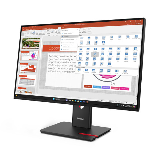 Lenovo ThinkVision T27-40 LED display 68.6 cm (27") 1920 x 1080 pixels Full HD Black Lenovo ThinkVision T27-40 LED display 68.6 cm (27") 1920 x 1080 pixels Full HD Black