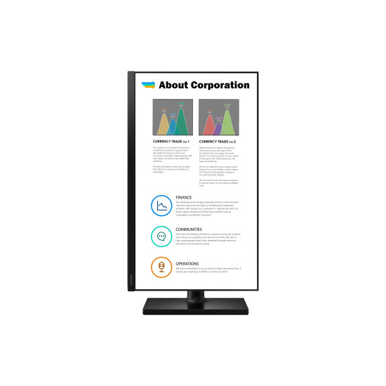 Samsung T45F computer monitor 61 cm (24") 1920 x 1080 pixels Full HD LED Black Samsung T45F computer monitor 61 cm (24") 1920 x 1080 pixels Full HD LED Black