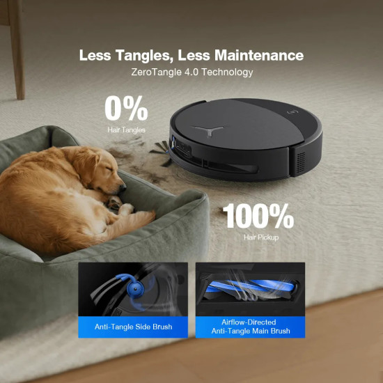 Automated Vacuum Cleaner（30,000Pa Suction, Instant Self-Cleaning OZMO Roller Mop）