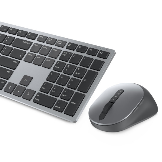 DELL KM7321W keyboard Mouse included Office RF Wireless + Bluetooth QWERTY US International Grey, Titanium DELL KM7321W keyboard Mouse included Office RF Wireless + Bluetooth QWERTY US International Grey, Titanium