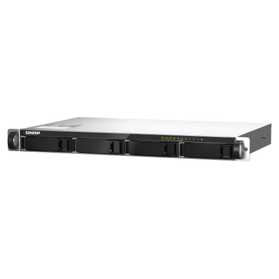 QNAP TS-435XEU NAS Rack (1U) Marvell CN9131 4 GB DDR4 0 TB QNAP QTS Black, Grey