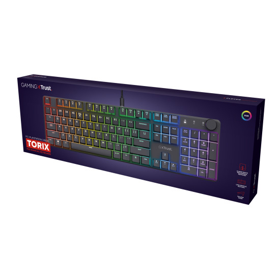 Trust GXT 866 TORIX keyboard Gaming USB QWERTY US International Black Trust GXT 866 TORIX keyboard Gaming USB QWERTY US International Black