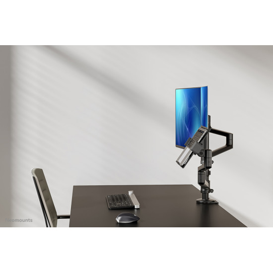 Neomounts DS20-425BL2 Monitor arm with laptop holder 17-27" - space saving Neomounts DS20-425BL2 Monitor arm with laptop holder 17-27" - space saving