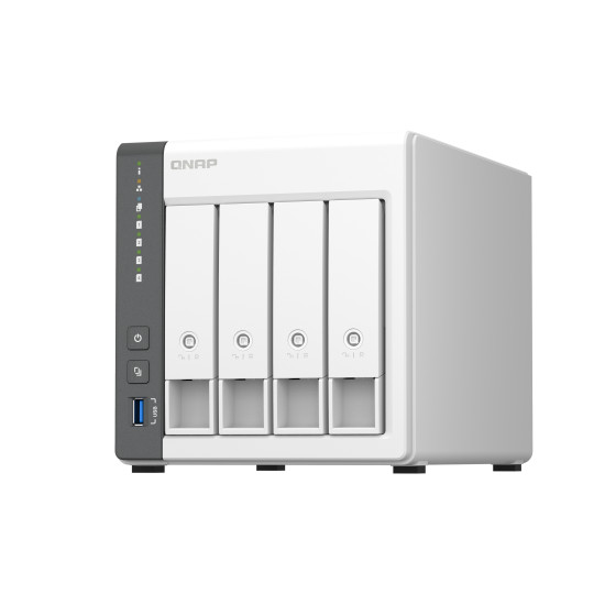 QNAP TS-433 NAS Tower ARM Cortex-A55 4 GB 0 TB QNAP QTS White QNAP TS-433 NAS Tower ARM Cortex-A55 4 GB 0 TB QNAP QTS White