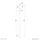 Neomounts ACL25-500BL Extension pole beamer ceiling mount - h 89 cm Neomounts ACL25-500BL Extension pole beamer ceiling mount - h 89 cm