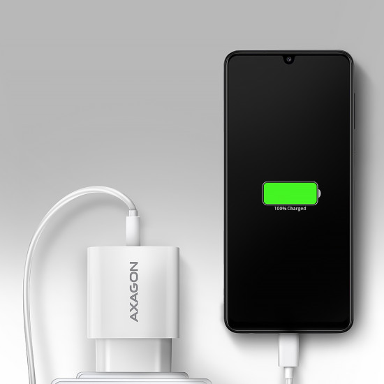 MOBILE CHARGER WALL USB 18W/1PORT WHITE ACU-QC18W AXAGON MOBILE CHARGER WALL USB 18W/1PORT WHITE ACU-QC18W AXAGON