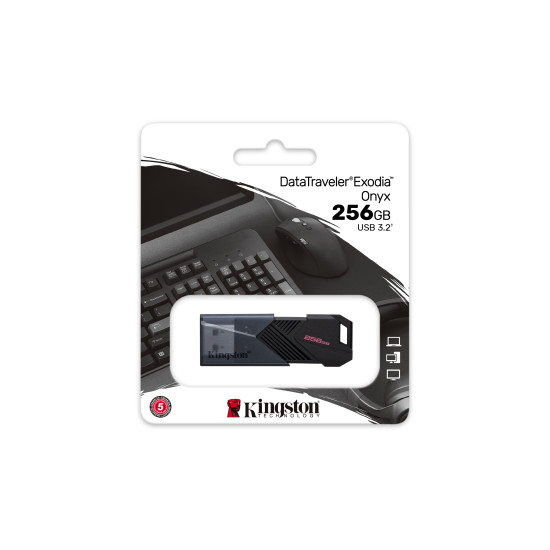 Kingston Technology DataTraveler 256GB Portable USB 3.2 Gen 1 Exodia Onyx Kingston Technology DataTraveler 256GB Portable USB 3.2 Gen 1 Exodia Onyx