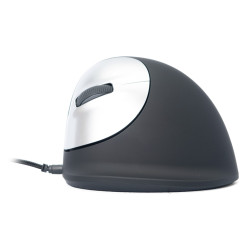 Ergonomic mouse R-Go HE Break with break software, medium (hand size 165-185 mm), left-handed, Wired, black