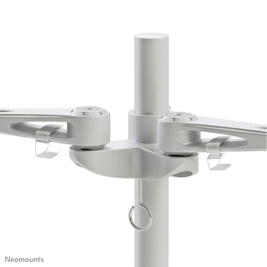 NEWSTAR FLAT SCREEN DESK MOUNT (CLAMP)  10-27" SILVER