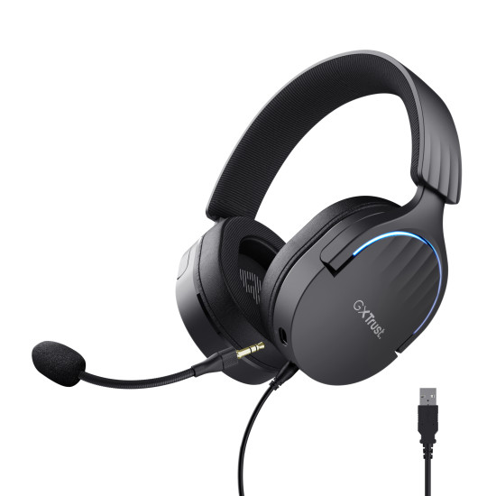 Trust GXT 490 FAYZO over-ear 7.1 USB-gamingheadset. Trust GXT 490 FAYZO over-ear 7.1 USB-gamingheadset.