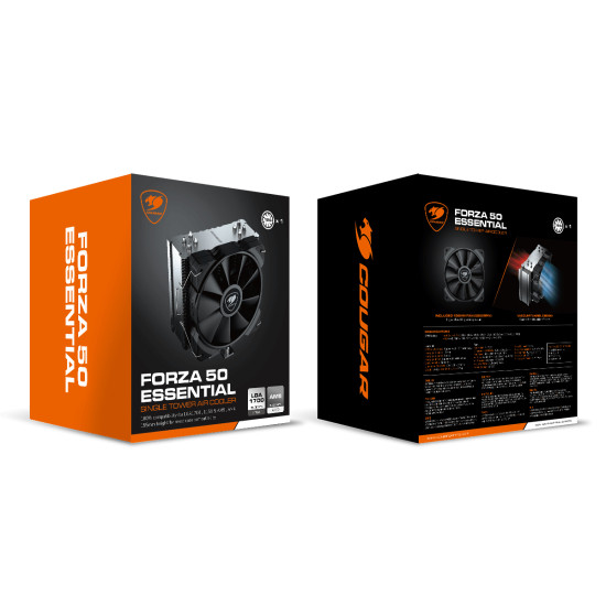 COUGAR Gaming CGR-FZAE50 Processor Heatsink/Radiator 12 cm Black 1 pc(s) COUGAR Gaming CGR-FZAE50 Processor Heatsink/Radiator 12 cm Black 1 pc(s)