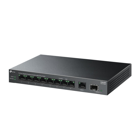 Switch|TP-LINK|LS1210GP|9x10Base-T / 100Base-TX / 1000Base-T|1xSFP|PoE+ ports 8|LS1210GP Switch|TP-LINK|LS1210GP|9x10Base-T / 100Base-TX / 1000Base-T|1xSFP|PoE+ ports 8|LS1210GP