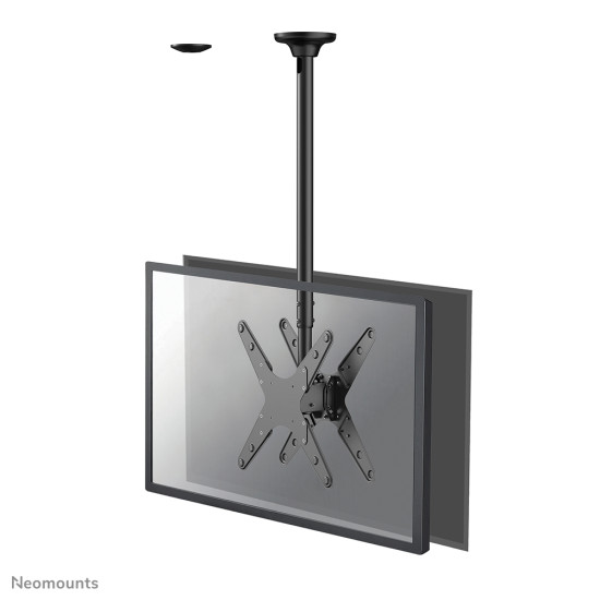 Neomounts FPMA-C340DBLACK Dual monitor/TV mount ceiling 32-75" - h 106-156 cm Neomounts FPMA-C340DBLACK Dual monitor/TV mount ceiling 32-75" - h 106-156 cm