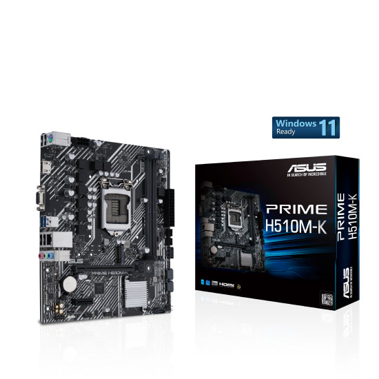 ASUS PRIME H510M-K Intel H510 LGA 1200 (Socket H5) micro ATX ASUS PRIME H510M-K Intel H510 LGA 1200 (Socket H5) micro ATX