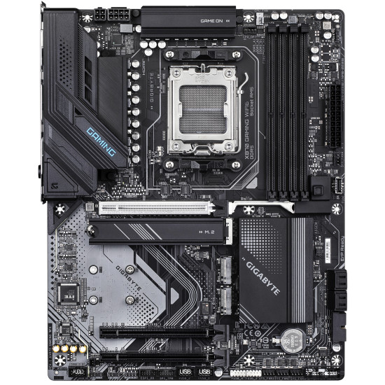 GIGABYTE X870 GAMING WIFI6 Motherboard - Supports AMD Ryzen 9000 CPUs, 8+2+2 phases VRM, up to 8000MHz DDR5 (OC), 1xPCIe 5.0 + 2xPCIe 4.0, Wi-Fi 6, 2.5GbE LAN, USB 4 GIGABYTE X870 GAMING WIFI6 Motherboard - Supports AMD Ryzen 9000 CPUs, 8+2+2 phases VRM, up to 8000MHz DDR5 (OC), 1xPCIe 5.0 + 2xPCIe 4.0, Wi-Fi 6, 2.5GbE LAN, USB 4
