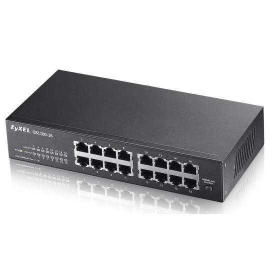 Zyxel GS1100-16 Unmanaged Gigabit Ethernet (10/100/1000) Zyxel GS1100-16 Unmanaged Gigabit Ethernet (10/100/1000)