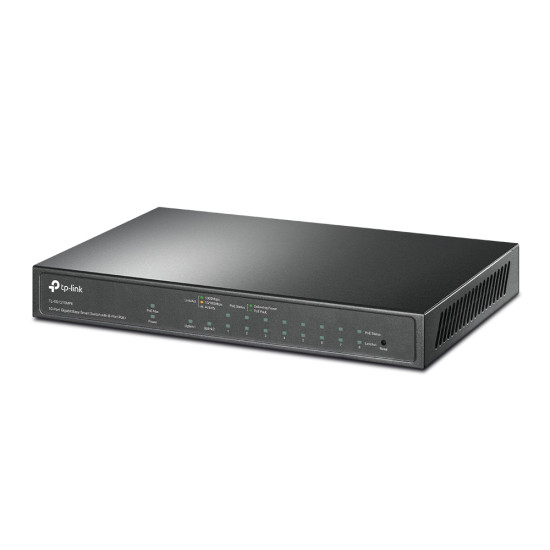 10-Port Gigabit Easy Smart Switch with 8-Port PoE+ 10-Port Gigabit Easy Smart Switch with 8-Port PoE+