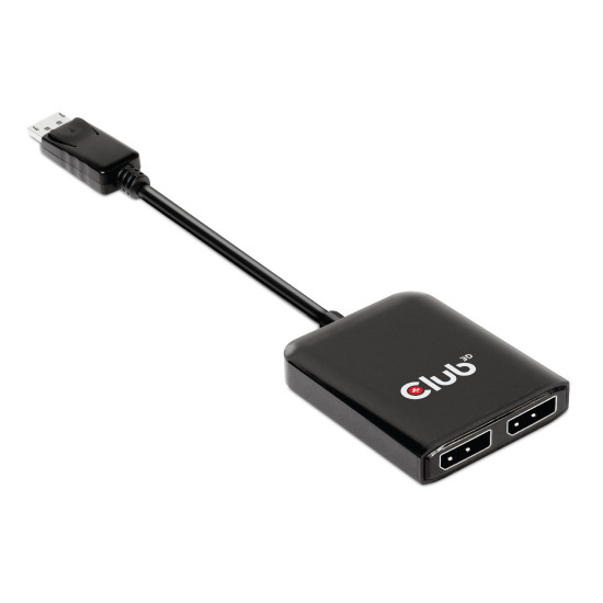 CLUB3D Multistream Transport (MST) Hub DisplayPort™1.4 to DisplayPort™1.4 Dual Monitor 4K60Hz M/F CLUB3D Multistream Transport (MST) Hub DisplayPort™1.4 to DisplayPort™1.4 Dual Monitor 4K60Hz M/F