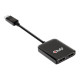 CLUB3D Multistream Transport (MST) Hub DisplayPort™1.4 to DisplayPort™1.4 Dual Monitor 4K60Hz M/F CLUB3D Multistream Transport (MST) Hub DisplayPort™1.4 to DisplayPort™1.4 Dual Monitor 4K60Hz M/F