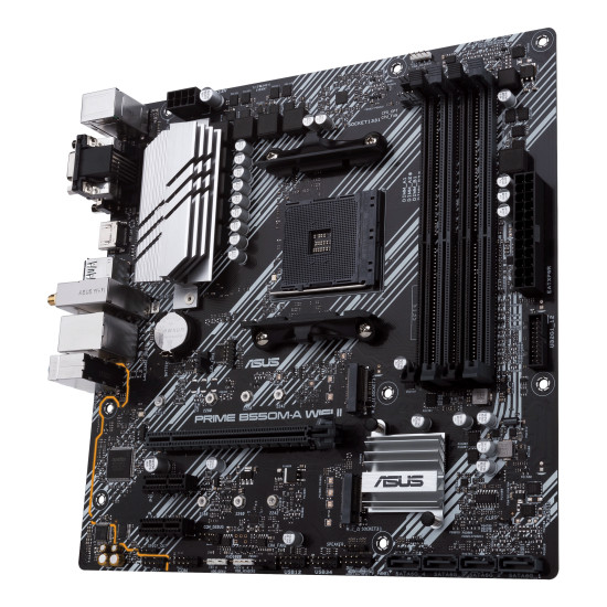 Mainboard|ASUS|AMD B550|SAM4|MicroATX|Memory DDR4|Memory slots 4|2xPCI-Express 3.0 1x|1xPCI-Express 4.0 16x|2xM.2|1x15pin D-sub|1xDVI-D|1xHDMI|2xAudio-In|1xAudio-Out|6xUSB 3.2|1xPS/2|1xRJ45|PRIMEB550M-AWIFIII Mainboard|ASUS|AMD B550|SAM4|MicroATX|Memory DDR4|Memory slots 4|2xPCI-Express 3.0 1x|1xPCI-Express 4.0 16x|2xM.2|1x15pin D-sub|1xDVI-D|1xHDMI|2xAudio-In|1xAudio-Out|6xUSB 3.2|1xPS/2|1xRJ45|PRIMEB550M-AWIFIII