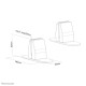 Neomounts NS-CLMPSTANDBLACK Desk clamp set (2 pcs) - max 8 kg