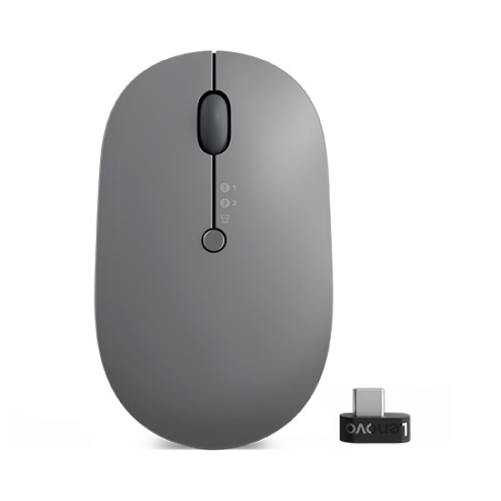 Lenovo Go Multi-Device mouse Office Ambidextrous RF Wireless + Bluetooth Optical 2400 DPI Lenovo Go Multi-Device mouse Office Ambidextrous RF Wireless + Bluetooth Optical 2400 DPI
