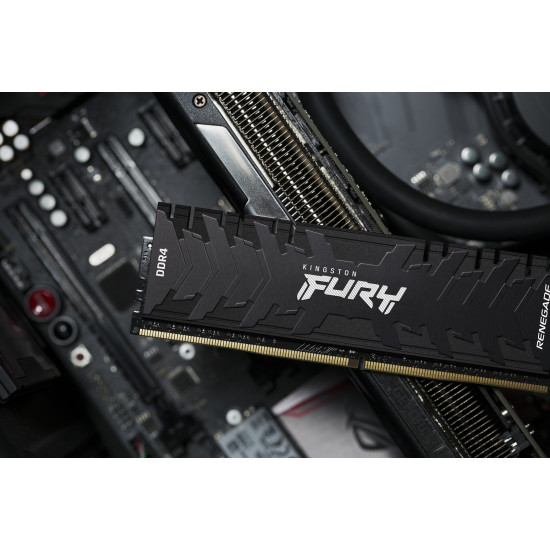 Kingston Technology FURY 16GB 3200MT/s DDR4 CL16 DIMM (Kit of 2) Renegade Black Kingston Technology FURY 16GB 3200MT/s DDR4 CL16 DIMM (Kit of 2) Renegade Black