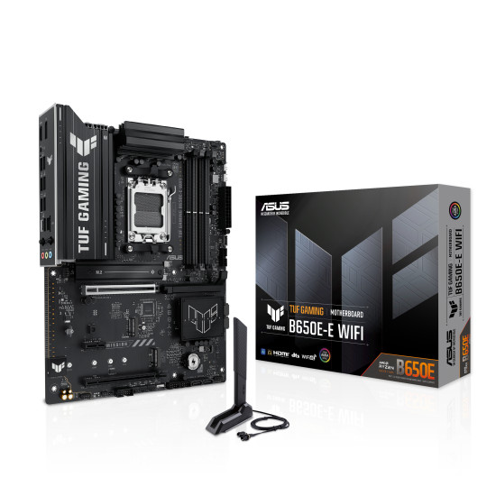 Mainboard|ASUS|AMD B650|ATX|Memory DDR5|Memory slots 4|1xPCI-Express 4.0 1x|1xPCI-Express 4.0 16x|1xPCI-Express 5.0 16x|3xM.2|1xHDMI|1xDisplayPort|3xUSB 2.0|3xUSB 3.2|2xUSB-C|3xAudio port|TUFGAMINGB650E-EWIFI Mainboard|ASUS|AMD B650|ATX|Memory DDR5|Memory slots 4|1xPCI-Express 4.0 1x|1xPCI-Express 4.0 16x|1xPCI-Express 5.0 16x|3xM.2|1xHDMI|1xDisplayPort|3xUSB 2.0|3xUSB 3.2|2xUSB-C|3xAudio port|TUFGAMINGB650E-EWIFI